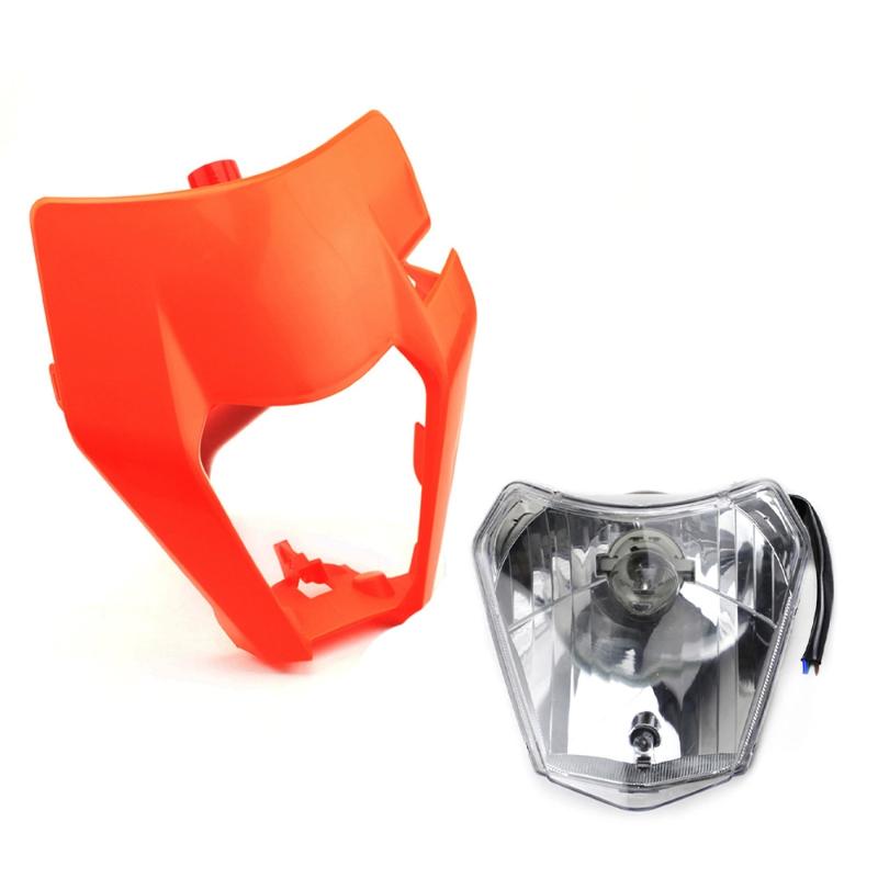 1Pcs For Xc Sx Sxf Xcw 125 To 500 Smr 2021 2022 Dirt Bike Plastic Kit Enduro Motorcycle Mask Headlight For Exc Accessories