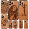 Деревянный чехол Будда Иисус Гваделупский для iPhone 15 16 14 13 12 11 Pro Max Plus X XR XS 12 13 Mini Чехол Аксессуары
