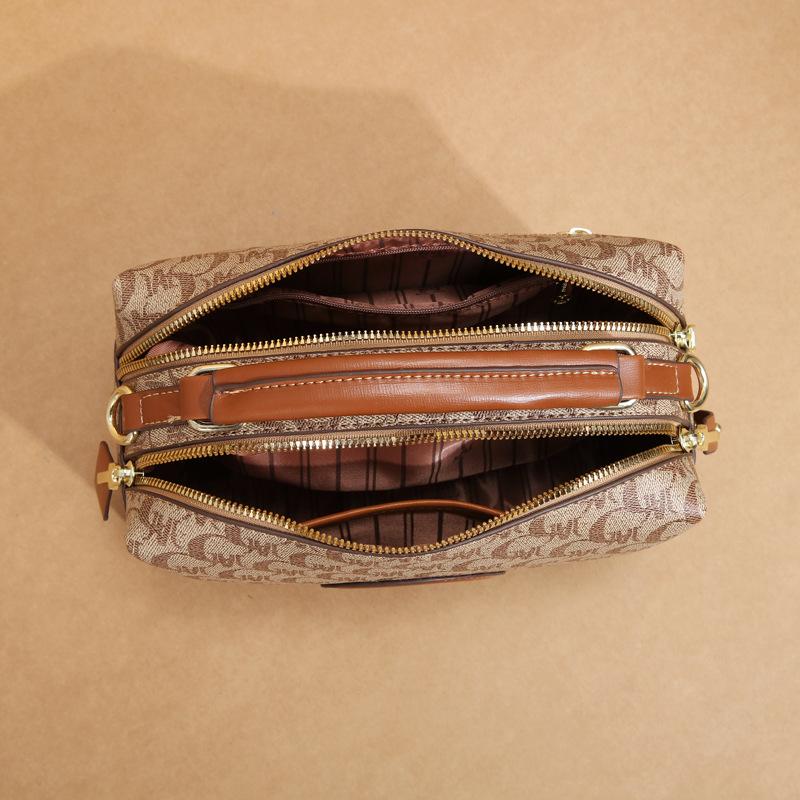 Сумки большой вместимости женские 2025 новая мода женские сумки нишевые высококлассные на одно плечо сумки-мессенджеры маленькие квадратные сумки портативные трендовые