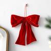 New Red Bowknot Pendant deformable Flannelette Hanging Xmas Ornament Large DIY Christmas Tree Decorations Merry Christmas