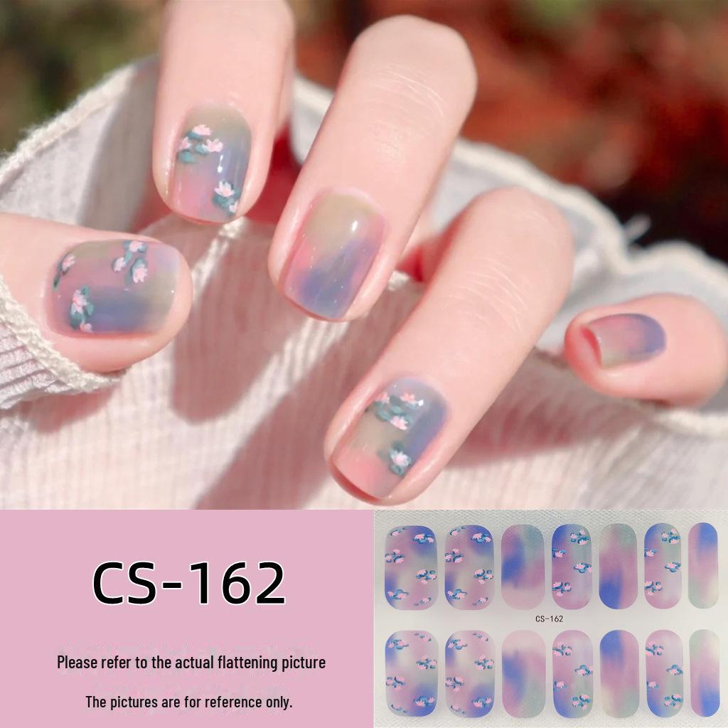 Водостойкие долговечные 3D-гелевые наклейки для ногтей без запекания — съемные и носимые дизайны для всех ногтей для женщин