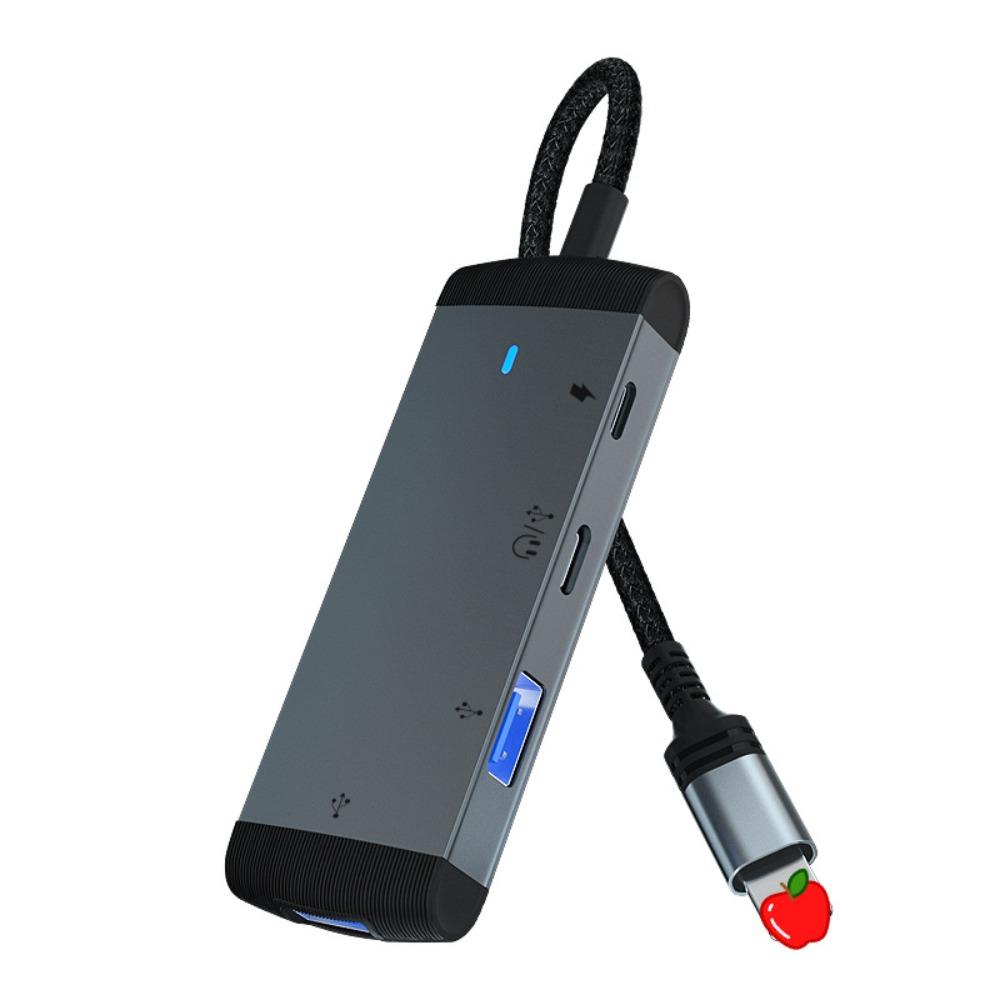 Док-станция Lightning 4 в 1 для устройств USB 3.0 Порт быстрой зарядки Аудиовыход Синхронизация данных Hub