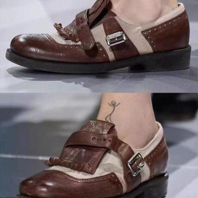 Модные женские кроссовки, новые модные туфли-оксфорды на платформе для женщин, британский стиль, винтажные вырезы, повседневные плоские кроссовки для женщин