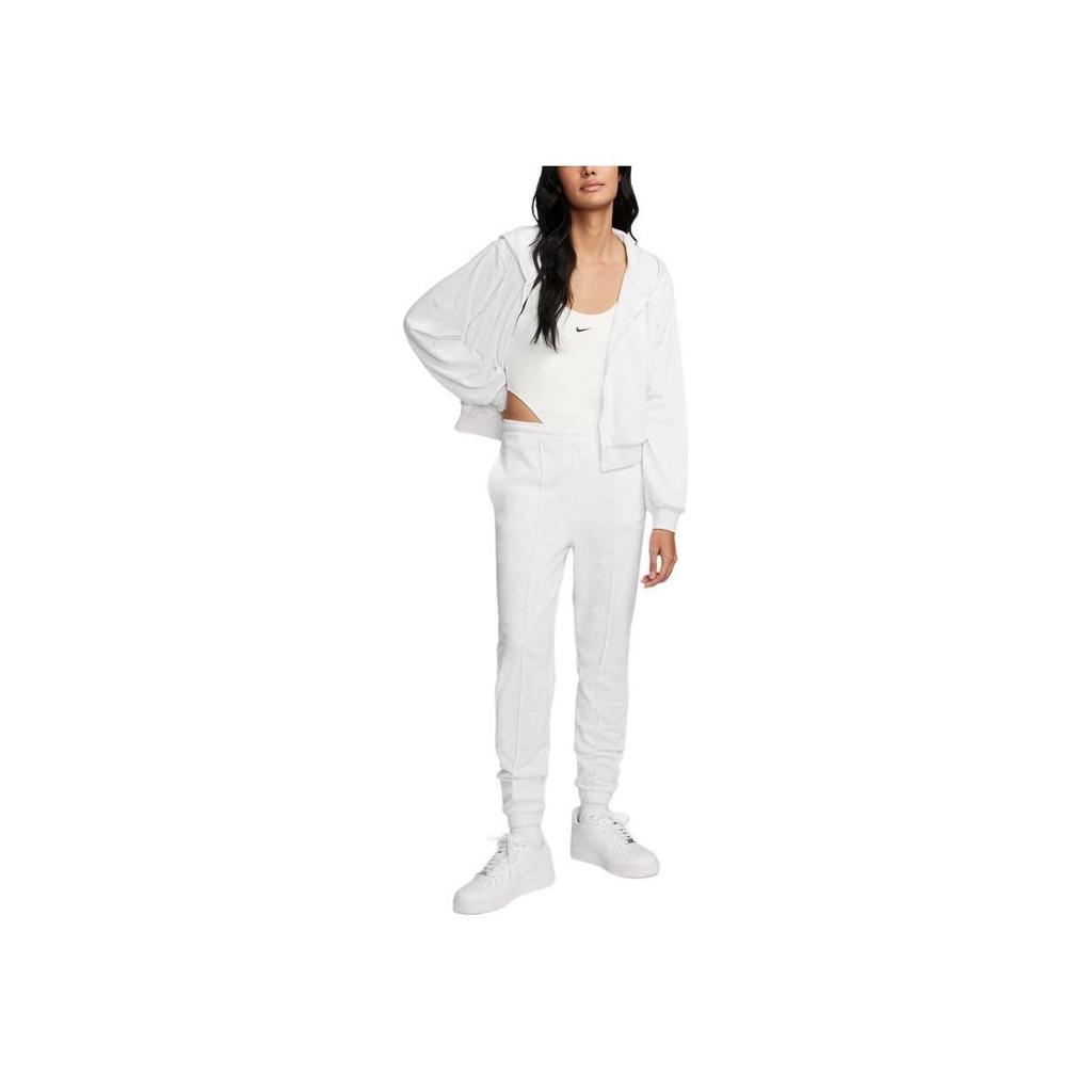 Nike Chill Terry однотонная свободная куртка с капюшоном на молнии женская верхняя одежда береза-вереск FN2420-051