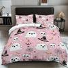 3pcs Halloween Themed, Cartoon Ghost, Spooky Pattern Bedding Set, 1*quilt Cover+2*pillowcase, Halloween Home Decoration
