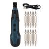 3.6V Electric Screwdriver with Flashlight Lithium Battery Powered Portable Rotary Screwdriver and