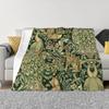 Винтажное садовое искусство Фланелевое одеяло Цветочное Теплое одеяло Декоративное одеяло для дивана Постельные принадлежности