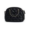 Chanel 24b Золотой Металлический Логотип Кожаная Цепочка Алмазный Узор Материал из Овчины С Золотой Пряжкой Ракушка Сумка Сумка на Плечо Женская Черный