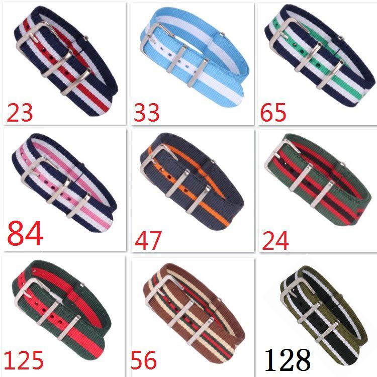 Красный 16 мм Модный холщовый нейлоновый ремешок для часов - Вязаный ювелирный ремешок для часов