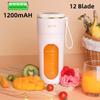 New Electric Fresh Juicer 10 Blades Powerful Crushed Ice Wireless Mini Portable Blender Bottle Juice Extractors Smoothie Mixer