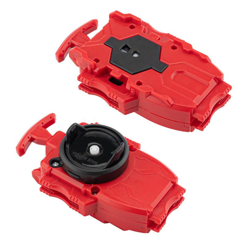 Пластиковый набор-запускалка для волчков Beyblade с разноцветными полосками для детских игр