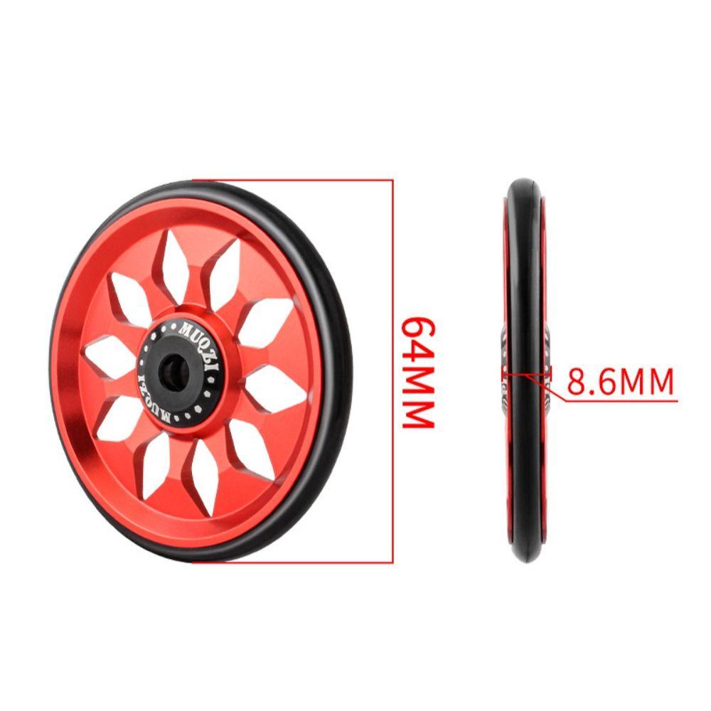 Replacement Bicycle Easywheel 60mm Bike Auxiliary Wheels Bike Easy Wheels Rear Rack