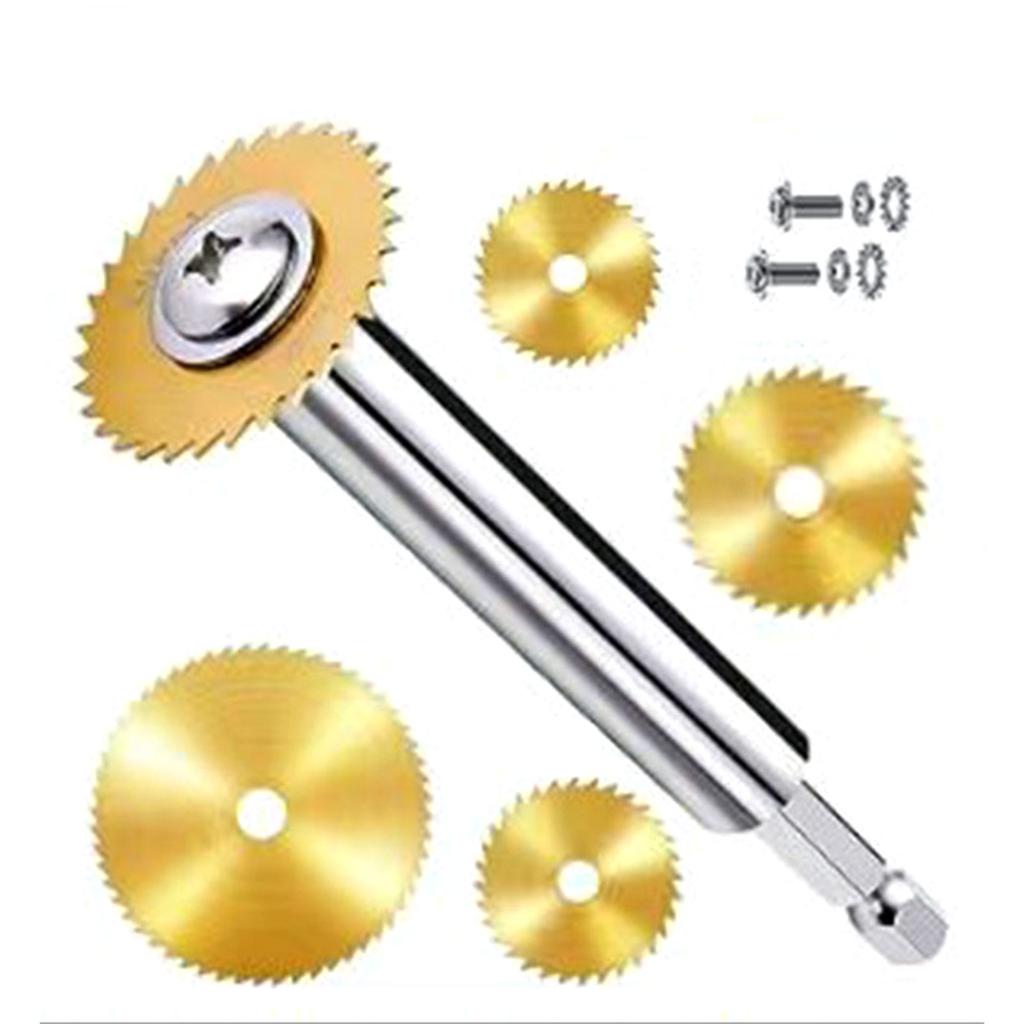 7 шт. Пильные диски для роторной дрели с шестигранным хвостовиком, пластиковая сантехника, внутренний резак, пильный диск HSS, отрезные диски для дрелей