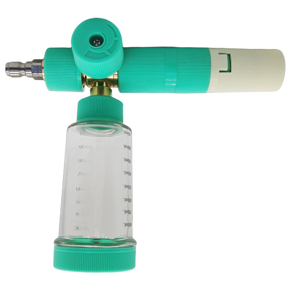 35/100ml Water Foam Pot with 1/4 Inch Quick Connector Adjustable Pressure Washer Gun Soap Foam Spray Bottle for Car Wash Cleanin