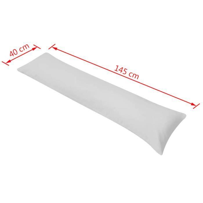 VidaXL Oreiller de corps 40 x 145 cm Gris