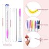 50pcs Reusable Eyelash Brush Tube for Disposable Mascara Wands Applicator Replaceable Dust-proof Eye Lash Eyebrow Brush Tube