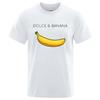 Summer Fashion Dolce & Banana Print Women T-shirts Casual Breathable Tops Tshirt Short Sleeve Female Top Tees