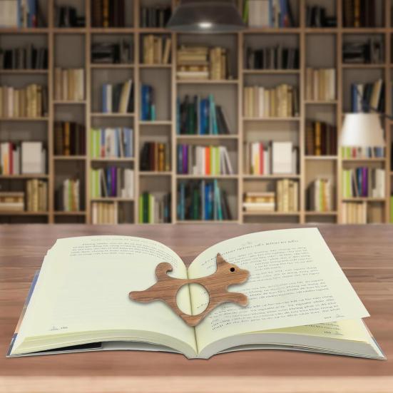 Закладка-палец для кошек собак грецкий орех держатель страницы чтение одной рукой