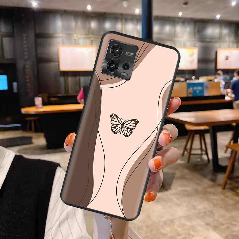 For Moto G72 Case Couple Panda Phone Back Cover For Motorola G72 Cover MotoG72 G 72 Protective Soft Liquid Silicone Funda Bumper