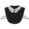 2023 Lace Fake Collar Women Blouse False Collar Ladies White Lapel Detachable Collar Female Decorative Removable Sweater Collar