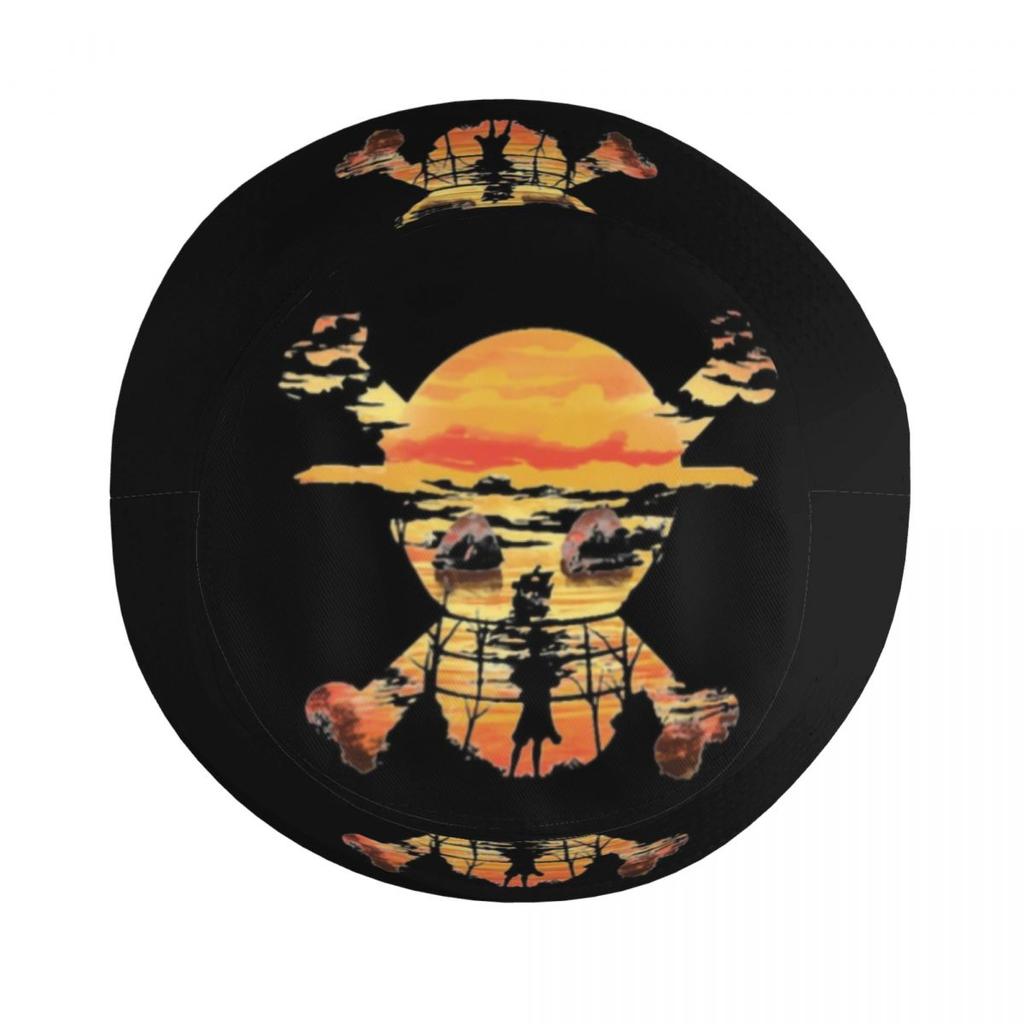 Straw Hat Crew Monkey D Luffy Bucket Hat Women Unisex Unisex Fashion One Pieces Pirates Skull Summer Fisherman Cap