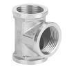 Тройник из нержавеющей стали 304 с резьбовым соединением для промышленных труб, полки для труб, бытового инструмента 1 дюйм x 1 дюйм x