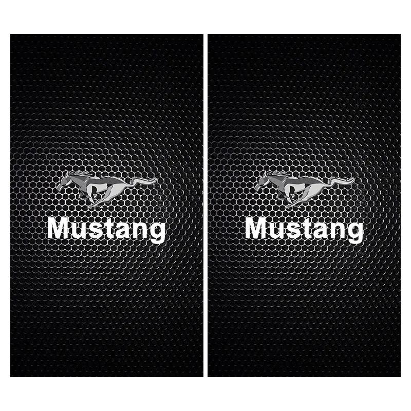 QVEE1 Car B-Pillar Center Column PET Decals Emblem 3D Stickers Car sticker For Ford Fiesta EcoSport Ranger Mondeo Mustang FOCUS 2 3 4