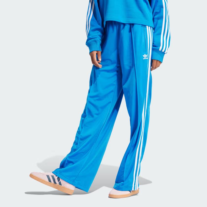 adidas Свободные вязаные спортивные штаны Originals Firebird, женские брюки, синие, IP0633