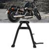 Uxcell Мотоциклетная центральная подножка, Металлическая черная, Опора-подставка, Ножная подножка, 1 шт.