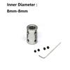 1 комплект Жесткая муфта вала 4мм/5мм/6мм/8мм/10мм Соединитель вала кулачковой муфты для двигателя ЧПУ Втулка соединителя передачи из стали #45