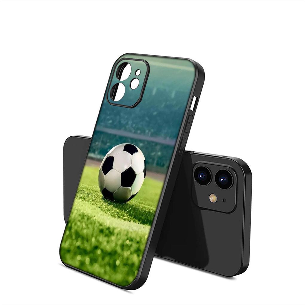 Sports Soccer Football Soft Phone Cover for Apple iPhone 16 11 Pro XS Max X XR 6 7 8 6S Plus + SE 2022 8+ Silicone Case