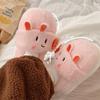 Fashion Lovely Pink Fluffy Slides Woman Designer Furry Home Shoes 2024 Ladies Slip On Loafers Cute Girls Eva Bubble Fur Slipper