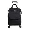 Kobe Liberal Shopping Carry Backpack/Cart/Carry-on Bag, Push-Side, Carry-On, Fully Assembled, Model 903 (Black & Black)