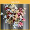 Realistic Zephyr Silk Lily Single Stem For Table Decoration Photography Prop