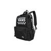 Vans Классический черно-белый рюкзак из полиэстера с принтом логотипа, унисекс, VN0A49ZJ56M