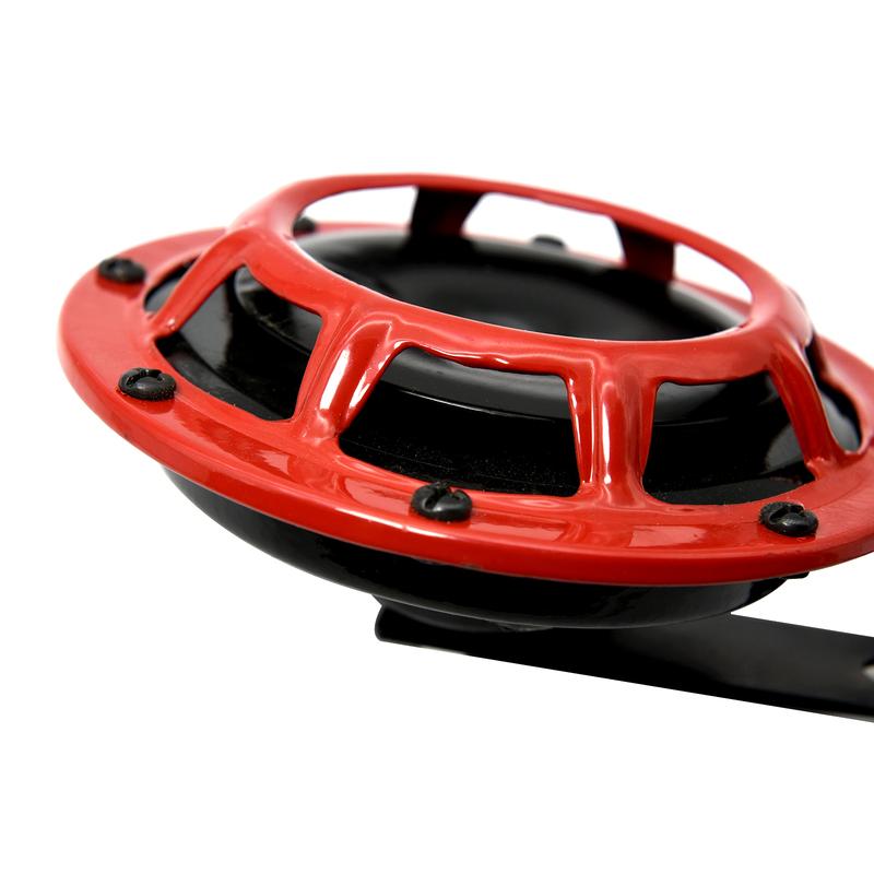 2PCS Car Super Loud Horns Red/Black Car Motorcycle Electric Blast Tone Air Horn Kit 12V 115DB Horn Speaker Horns Universal