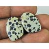 15.85Cts. Natural Dalmation Jasper (14mm X 21mm Each) Cabochon Match Pair SK-2525