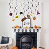 9x Halloween Hanging Swirl Decorations Party Favors Decorative Scene Layout Ceiling Streamers