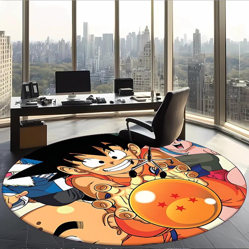 Dragon Ball (32) Круглый офисный ковер Декоративный напольный ковер для офиса, спальни, гостиной и домашнего пространства