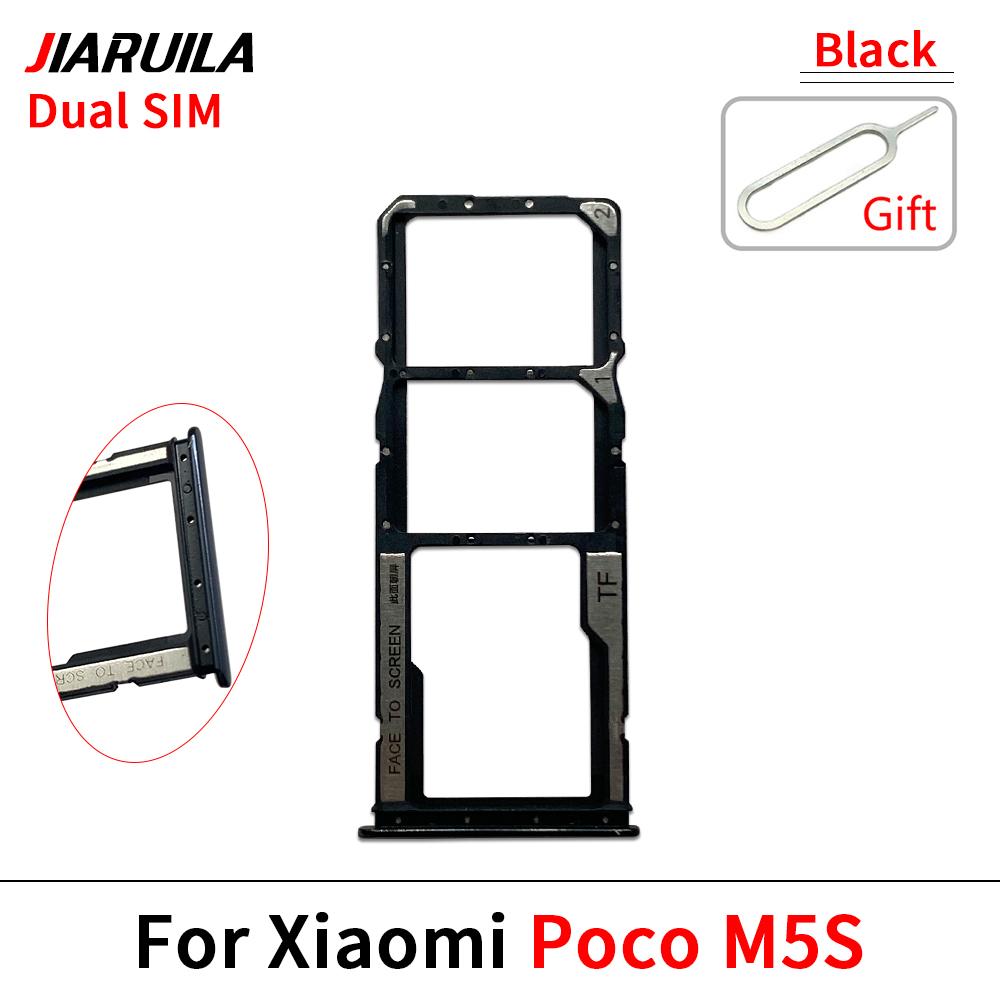 Для Xiaomi Poco M1 M1S M6 Pro 1G 1G Телефон Новый лоток для SIM-карты и SD-карты Держатель Черный