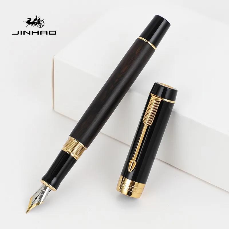 Jinhao 100 Little Centennial Смоляная перьевая ручка F-перо с конвертером Бизнес-письмо Чернильные ручки Канцелярские товары Школьные офисные принадлежности