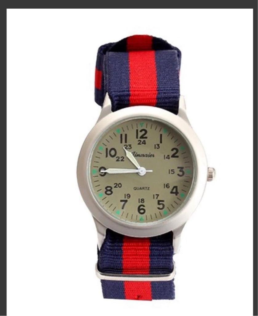 Unisex Casual Canvas Strap Watches with Pin Buckle Design