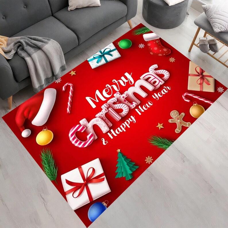 Рождественский дверной коврик, уличный коврик для прихожей, ковер с Новым годом, коврик для двери, забавные дверные коврики, украшения для домашнего декора