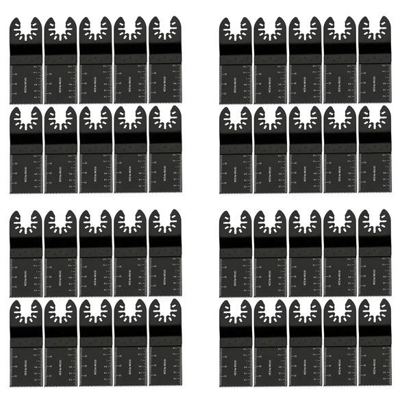 Новые более прочные 50 шт., 34 мм, грубые пилы из углеродистой стали, биметаллические прямые древесные смеси, осциллирующий многофункциональный набор электроинструментов