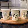 Beiyipin Ins-Style Smiling Face Grid Disposable Paper Cups, 200 Count