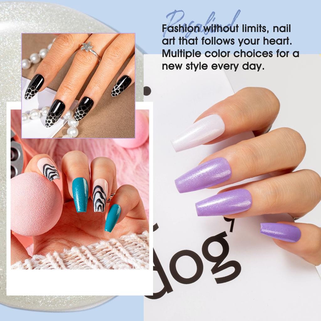 ROSALIND 38pcs Nail Polish Gel Kit Colorful Semi Permanent Gel Nail Polish Soak Off UV Gel Base Matt Top Coat Gel Polish Varnish Hybrid Lacquer Gel