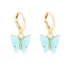 Creative Alloy Butterfly Earrings Casual Chic Multicolor Womens Animal Design