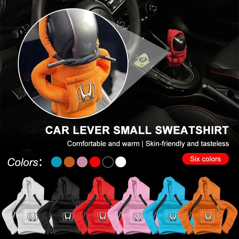Car Gear Shift Hoodie Cover Shift Cover Gear Handle Badge Emblem for Honda Accord Odyssey Civic CRV Inspire HRV Vezel Fit Jazz VO8