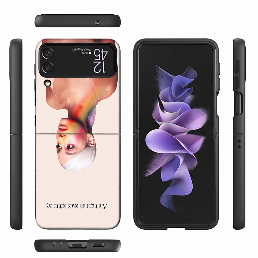 Чехол для телефона Ariana Grande для Samsung Z Flip 6 7 5G Z Flip 5 Galaxy Z Flip 3 4 5G ZFlip Ударопрочный Жесткий Чехол TPU PC Coque Capa S
