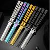 Portable Folding Butterfly Comb CSGO Balisong Trainer Stainless Steel Pocket Practice Training Tool Outdoor Games